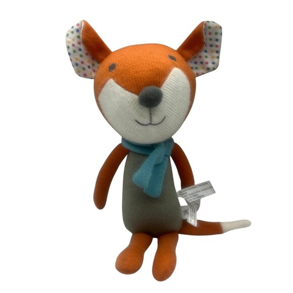 The Peanutshell Plush Fox Knit Plush Toy Stuffed Animal Baby Infant Nursery 16" - Picture 1 of 11